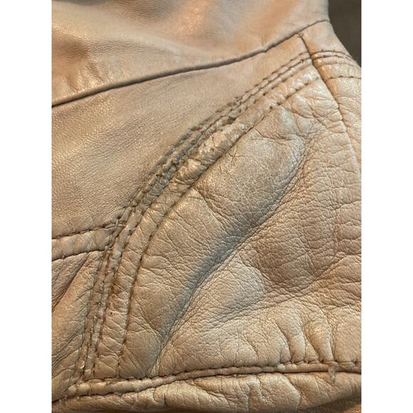 Marc New York Lamb Leather & Knit Jacket Cropped Buttery ~ Sz XS As Is Repair - Picture 4 of 7